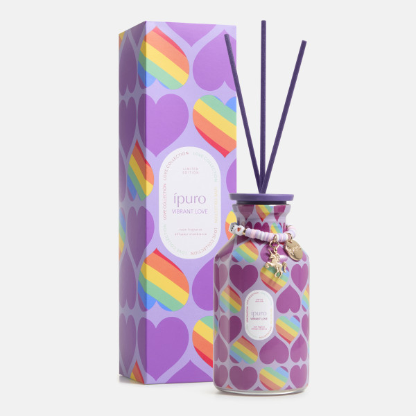 Raumduft ipuro VIBRANT LOVE in lila aus Glas