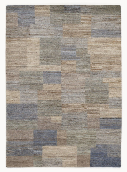 Teppich Elegant New Lima in silbergrau aus Schurwolle