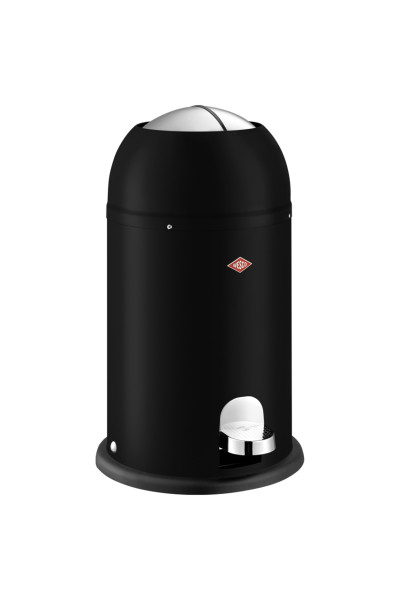 Abfalleimer WESCO KICKMASTER JUNIOR in schwarz aus Metall