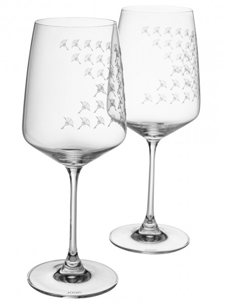 Rotweinglas-Set JOOP! CORNFLOWER in klar aus Glas