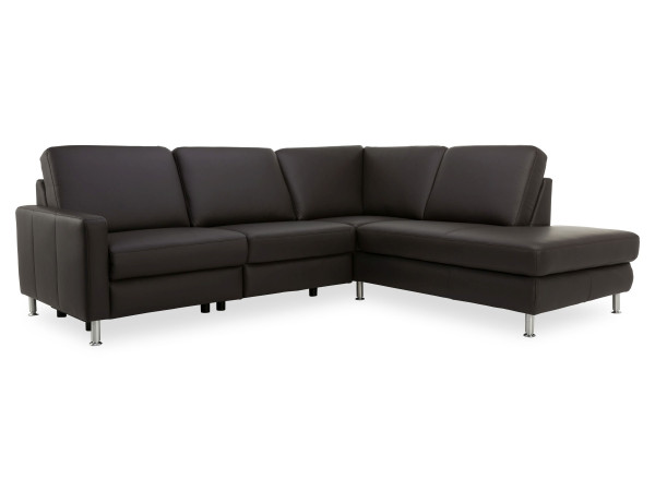 Polsterecke COLLINS PLUS in mocca aus Leder
