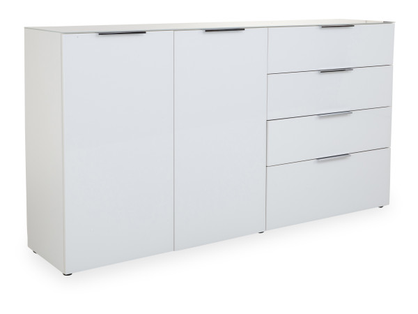 Sideboard HARPER GUNJUR in weiß aus Glas