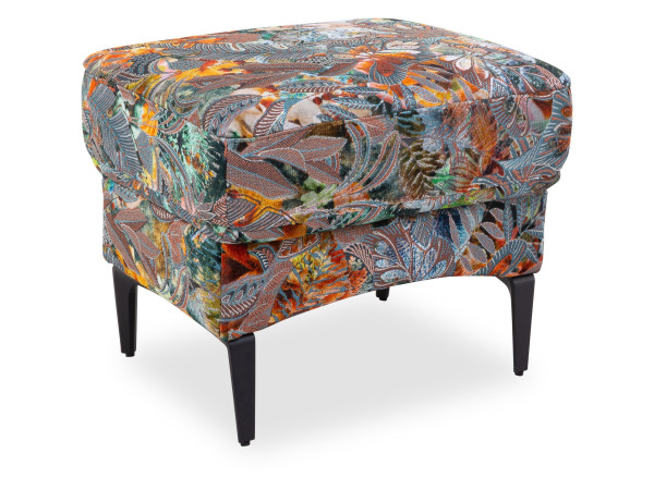 Hocker DUETT in rot aus Stoff