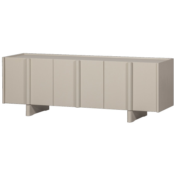 Lowboard MOUTIQUE LILOU in braun aus Massivholz