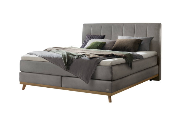 Boxspringbett HASENA STEFANIA in 835-monet steel