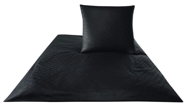 Kissenbezug JOOP! Mako-Satin in schwarz aus Baumwolle