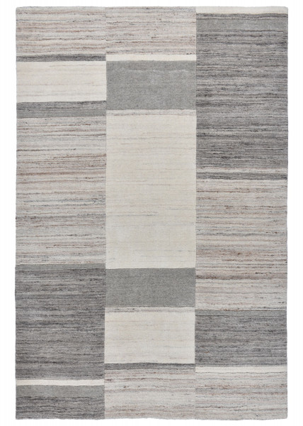 Teppich MEMU Design in beige aus Schurwolle
