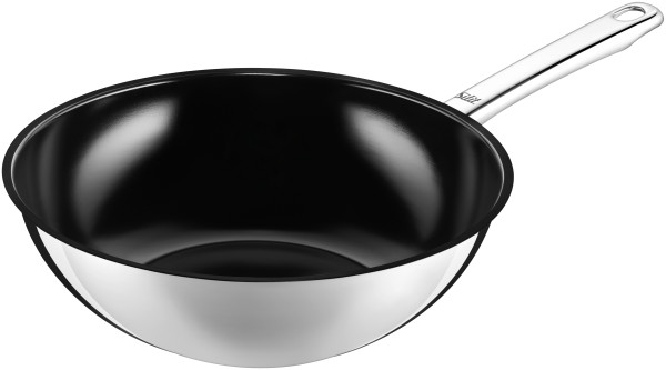 WOK-Pfanne SILIT WUHAN in silberfarben aus Metall