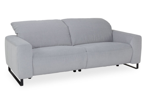 Sofa 3 Sitzer groß CALANO 2.0 in Lightblue aus Stoff