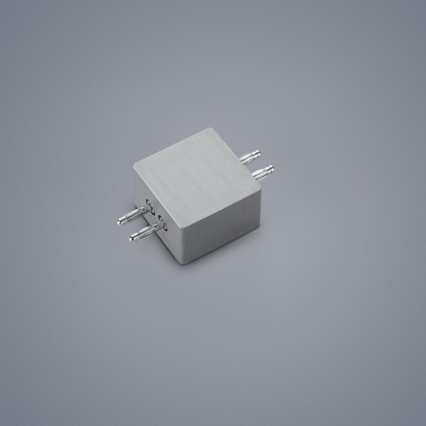 Linienverbinder VIGO LED in Nickel aus Aluminium