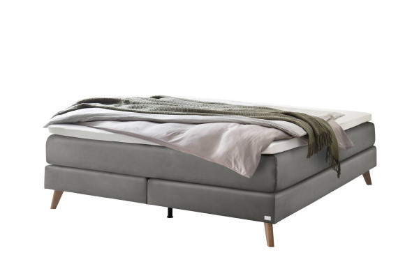 Boxspringbett HASENA BEATRIZ in 835-monet steel