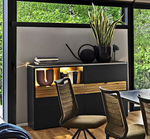 Sideboard VENJAKOB GAME in anthrazit aus Lack