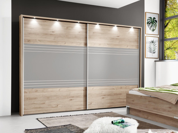 Kleiderschrank vito PASO in Steineiche aus Dekor