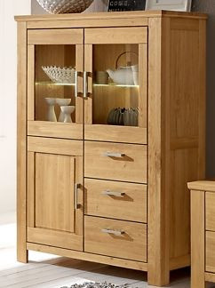 Highboard Rolf Weber NEUKALEN in Wildeiche aus Teilmassiv