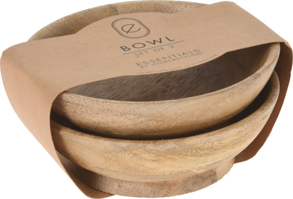 Schalen-Set MANGOHOLZ in braun aus Mango
