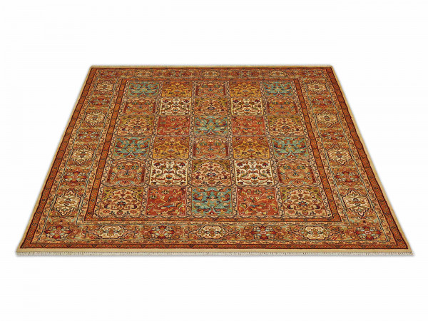 Teppich BACHTIARI beige in beige aus Wolle