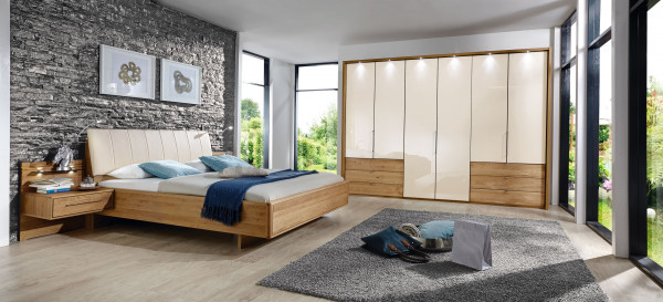 Schlafzimmer MONDO SERENA PLUS in Natureiche aus Teilmassiv