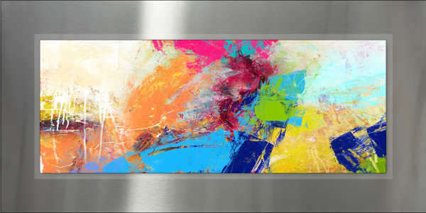 Aludibondbild COLORFUL WAY III in mehrfarbig aus Metall