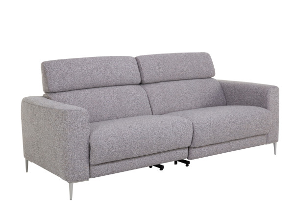 Sofa 2 Sitzer MONDO NAILA in silver aus Stoff