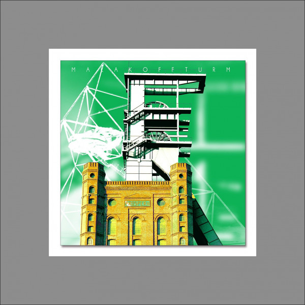 Aludibondbild BOTTROP in bunt aus Aluminium