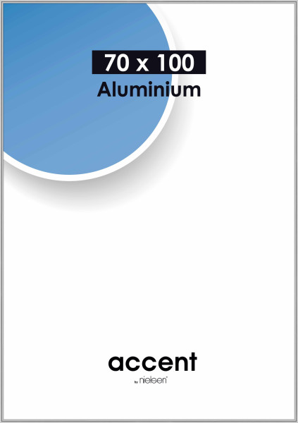 Bilderrahmen ACCENT in silberfarben aus Aluminium