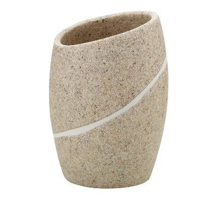 Zahnputzbecher Talus in beige aus Polypropylen