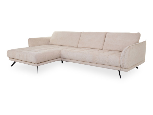 Polsterecke SYSTEMPOLSTER MAXINE in beige aus Stoff