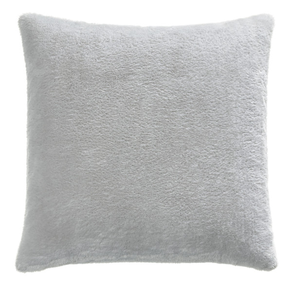 Kissen FELLOPTIK in silberfarben aus Polyester