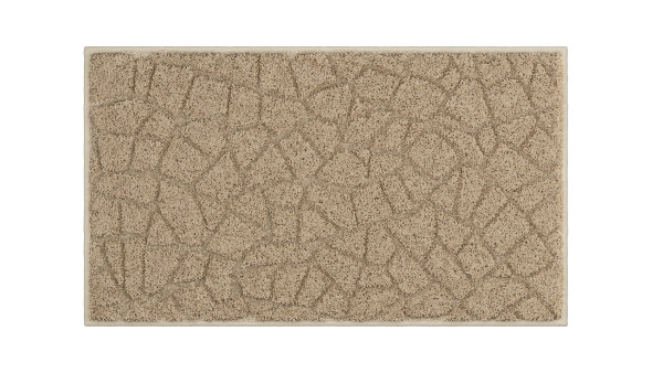 Badematte TERAZZO in beige aus Polyester