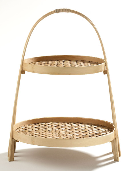 Etagere in braun aus Holz