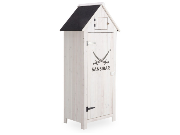 Garten-Gerätehaus SANSIBAR ROSKILDE in weiß