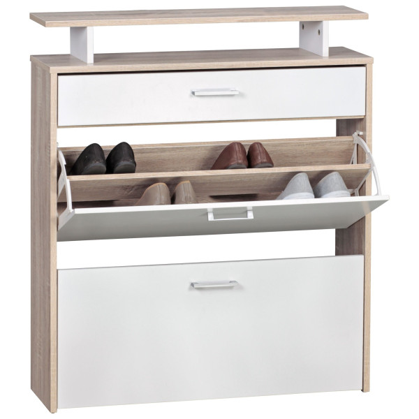 Schuhschrank in Eiche Sonoma aus MDF