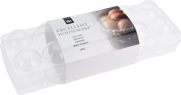 Vorratsdose Eier in klar aus Kunststoff