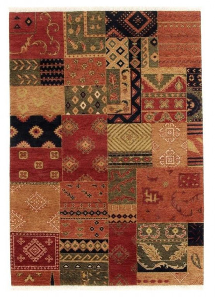 Teppich PATCH multi in mehrfarbig aus Schurwolle