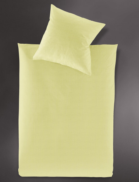 Bettwäsche LUMEN Jersey in vanille aus Baumwolle