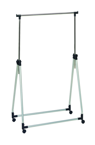 Rollgarderobe HARONI in silberfarben aus Metall