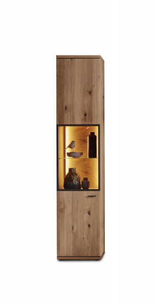 Vitrine vito OTIA in Alteiche aus Teilmassiv