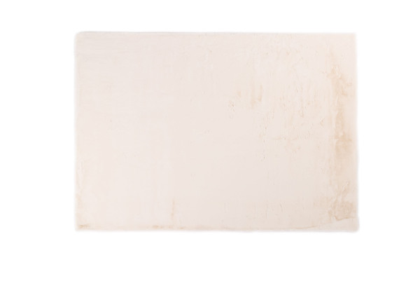 Teppich PLUSH weiß in weiß aus Polyester