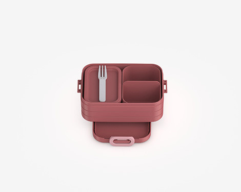 Lunchbox TAKE A BREAK in pink aus Kunststoff
