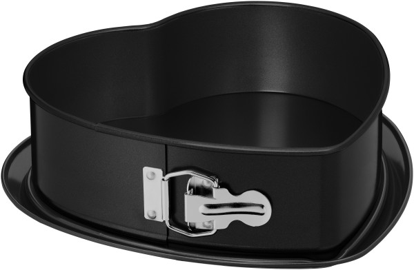 Springform KAISER Herzkuchen in schwarz aus Metall