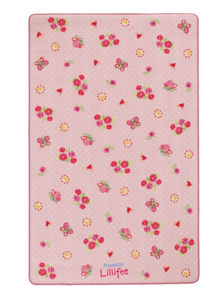 Teppich PRINZESSIN LILLIFEE in rosa aus Polyester