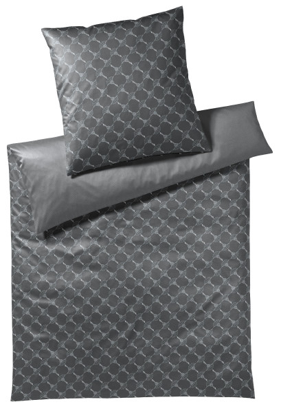 Bettwäsche JOOP! Mako-Satin in graphit aus Baumwolle