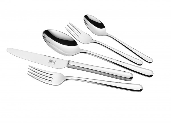 Besteckgarnitur JUSTINUS BAQUETTE in silberfarben aus Metall