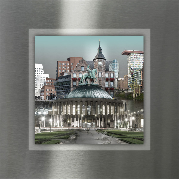 Aludibondbild DÜSSELDORF in mehrfarbig aus Metall