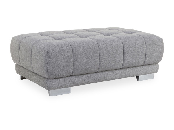 Hocker SYSTEMPOLSTER XXL MILLA in alu aus Stoff
