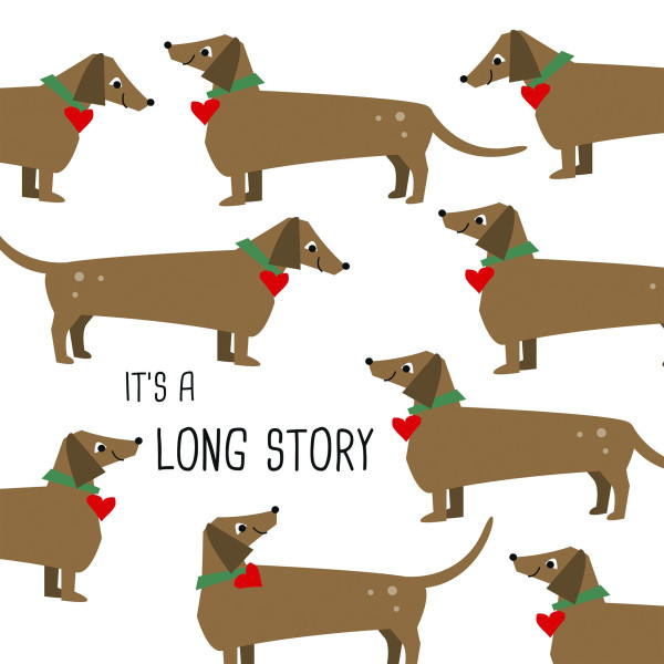 Servietten LONG STORY in bunt aus Papier