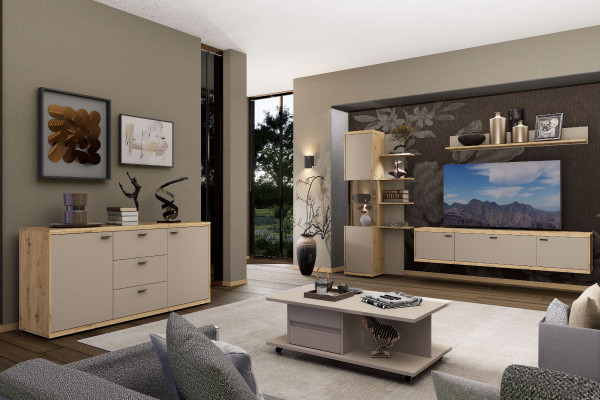 Sideboard HARPER WALLS in kaschmir aus Dekor